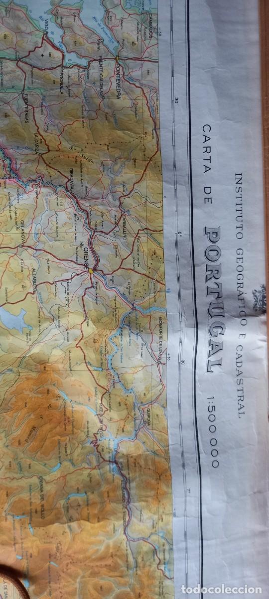 Contemporary maps: Carta geographica Mapa Portugal continental e insular