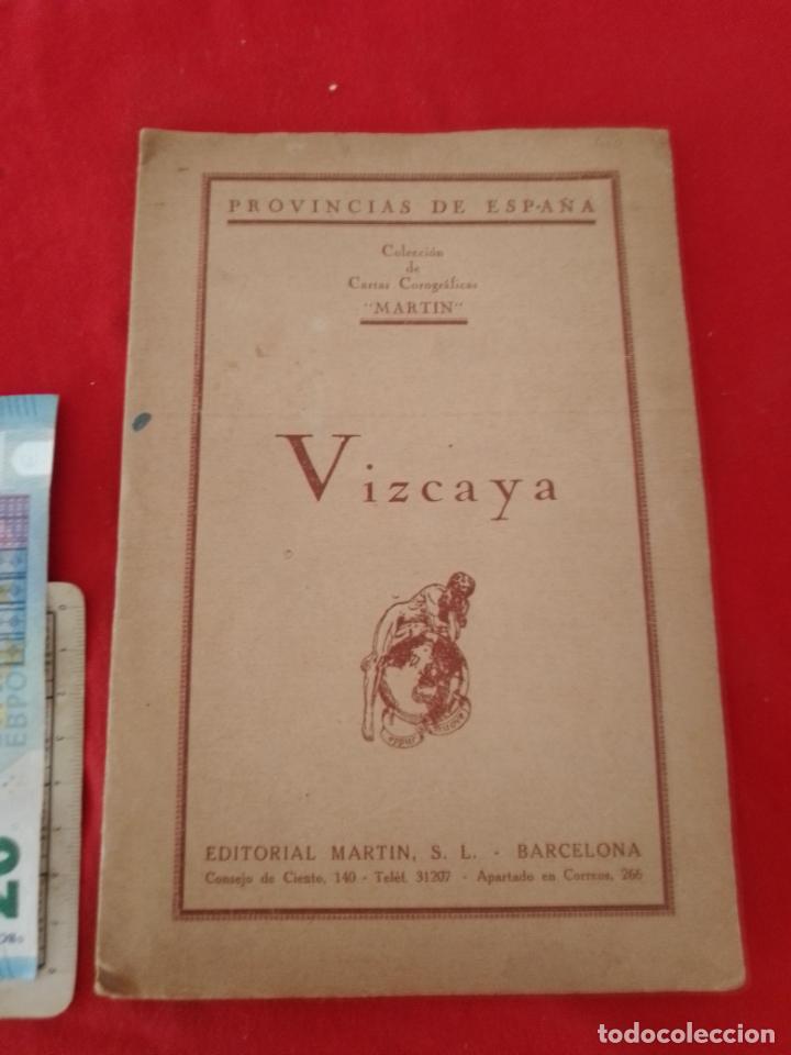 Mapas contempor&aacute;neos: PROVINCIAS ESPA&Ntilde;A. CARTAS COROGRAFICAS. VIZCAYA. MARTIN. 1929. MAPA DE BILBAO