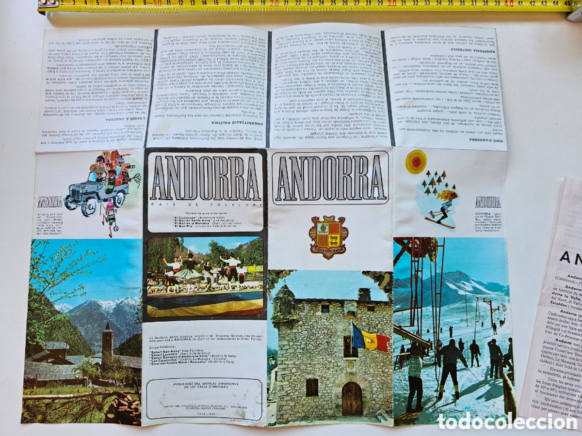 Mapas contempor&aacute;neos: Mapa y propaganda de Andorra de 1965 - Foto 6