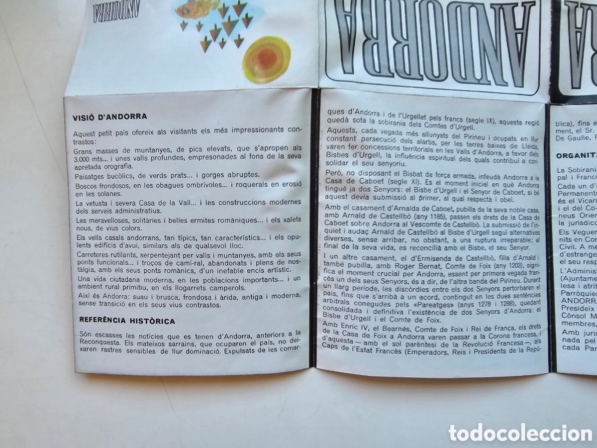 Mapas contempor&aacute;neos: Mapa y propaganda de Andorra de 1965 - Foto 7