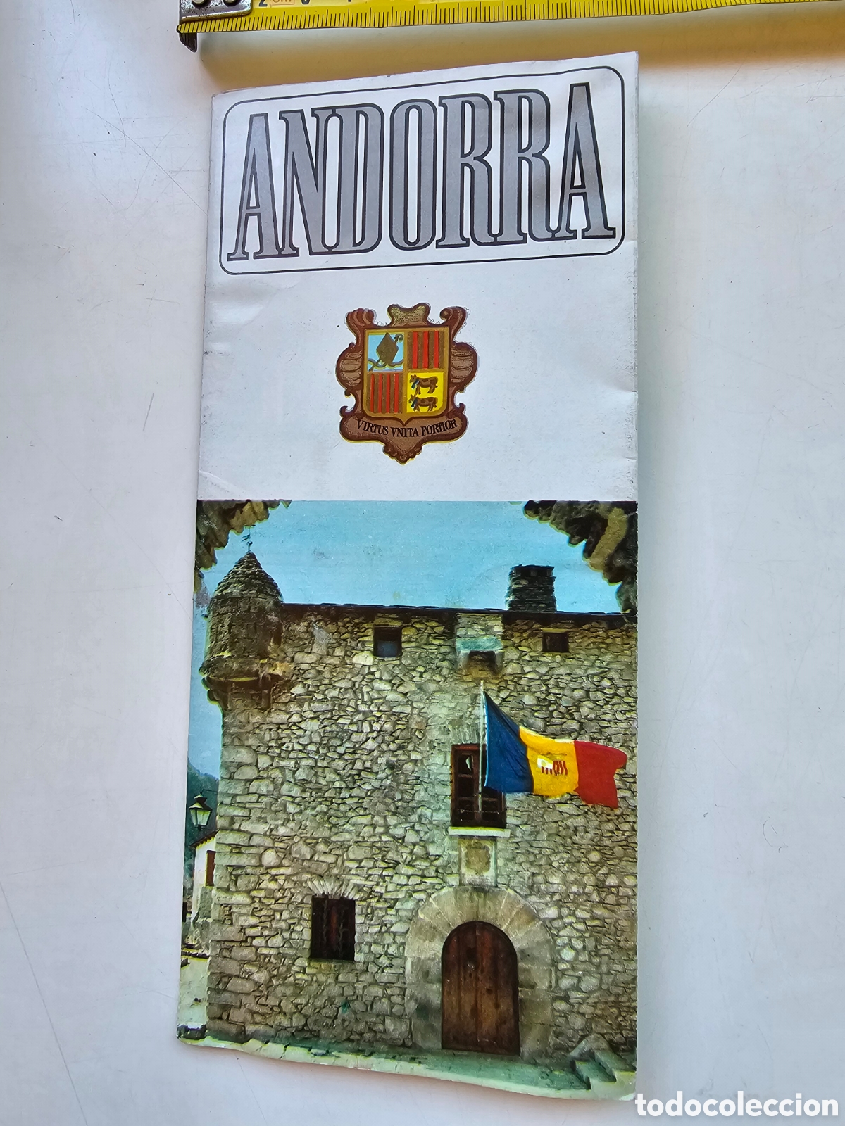 Mapas contempor&aacute;neos: Mapa y propaganda de Andorra de 1965 - Foto 1