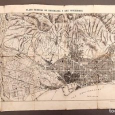 Mapas contemporáneos: PLANO GENERAL DE BARCELONA Y SUS ALREDEDORES - 1888