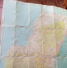 Mapas contemporáneos: MAPA ENTELADO DE LA ISLA DE FERNANDO POO. GUINEA ESPAÑOLA. APRX 1958. 74X68,5 CMS