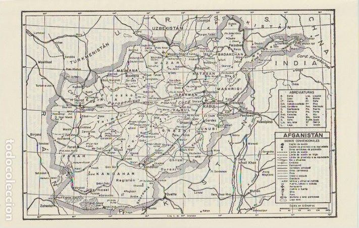 Mapas contempor&aacute;neos: *ASIA * Mapa de Afganist&aacute;n - 1965