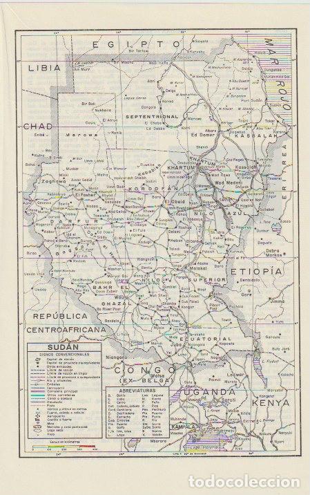 Contemporary maps: * &Aacute;FRICA * Mapa SUD&Aacute;N - 1965