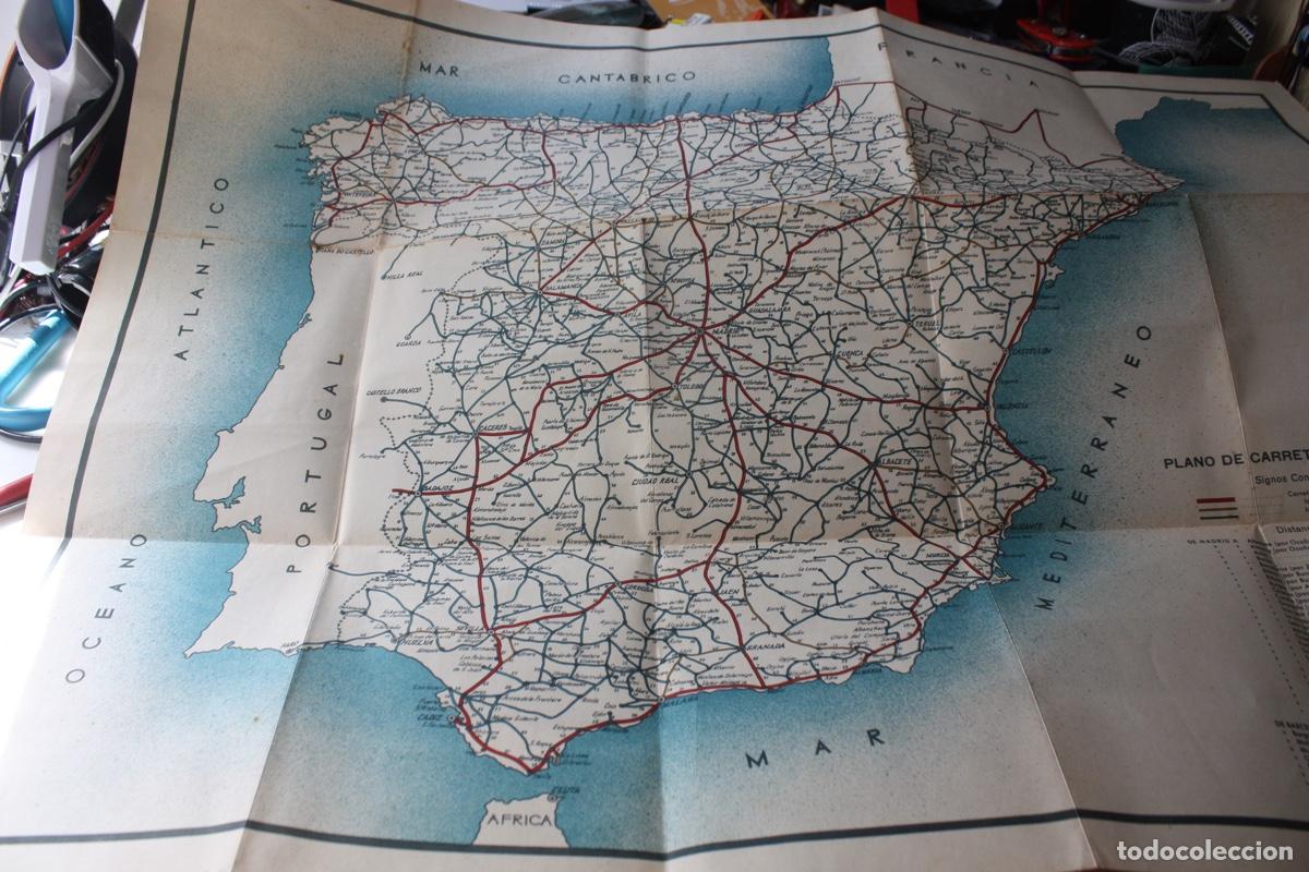 Mapas contempor&aacute;neos: MAPA CARRETEAS ANTIGUO DE ESPA&Ntilde;A - Foto 2