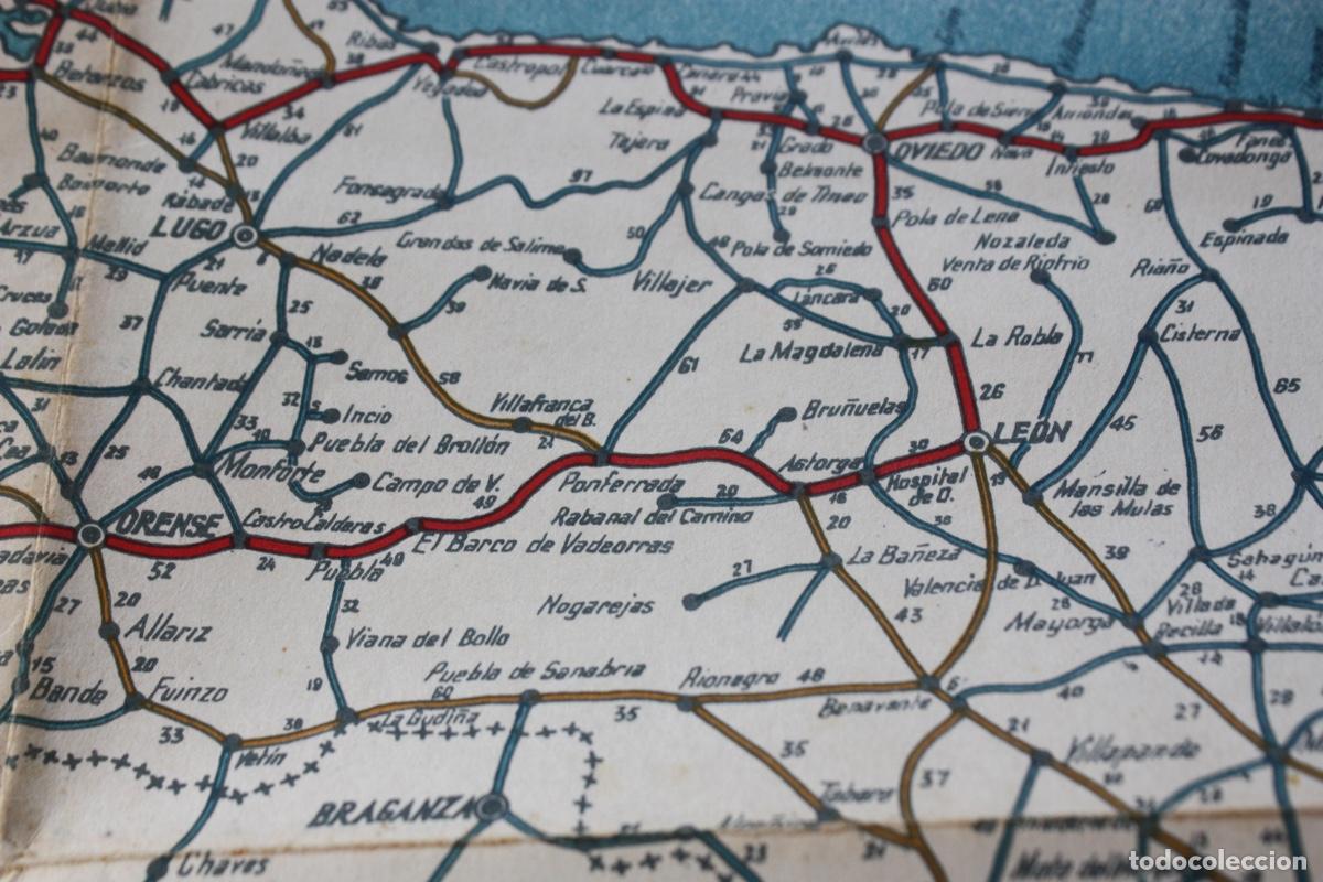 Mapas contempor&aacute;neos: MAPA CARRETEAS ANTIGUO DE ESPA&Ntilde;A - Foto 4