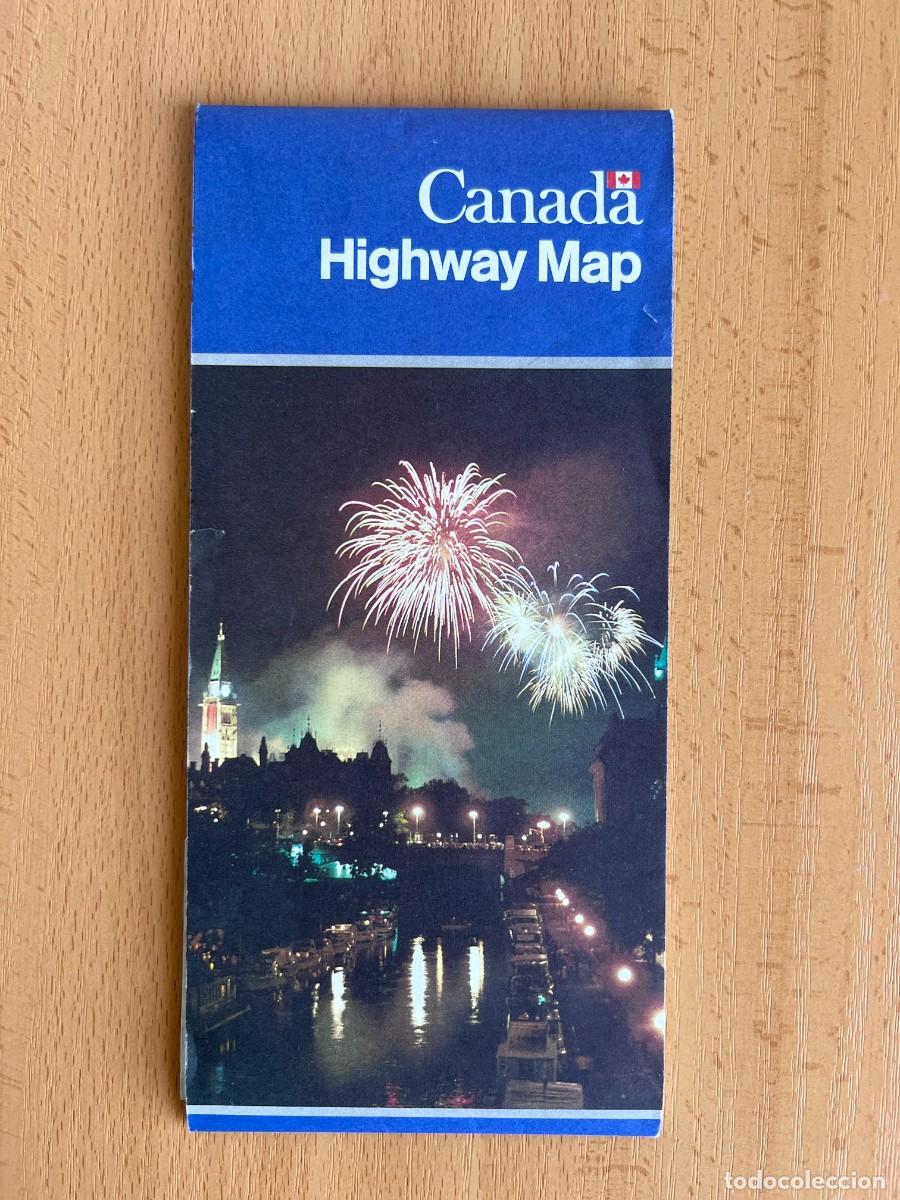 Mapas contempor&aacute;neos: MAPA DE CARRETERAS DE CANADA- 1989 - Foto 1