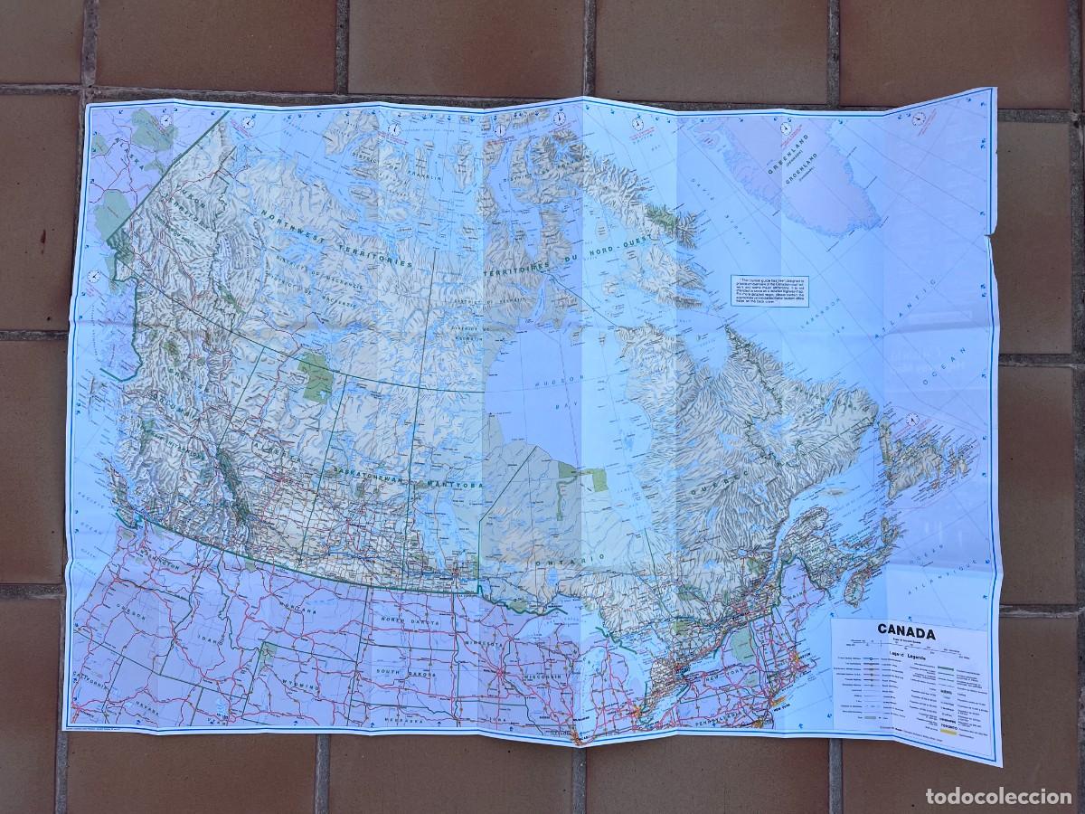 Mapas contempor&aacute;neos: MAPA DE CARRETERAS DE CANADA- 1989 - Foto 2