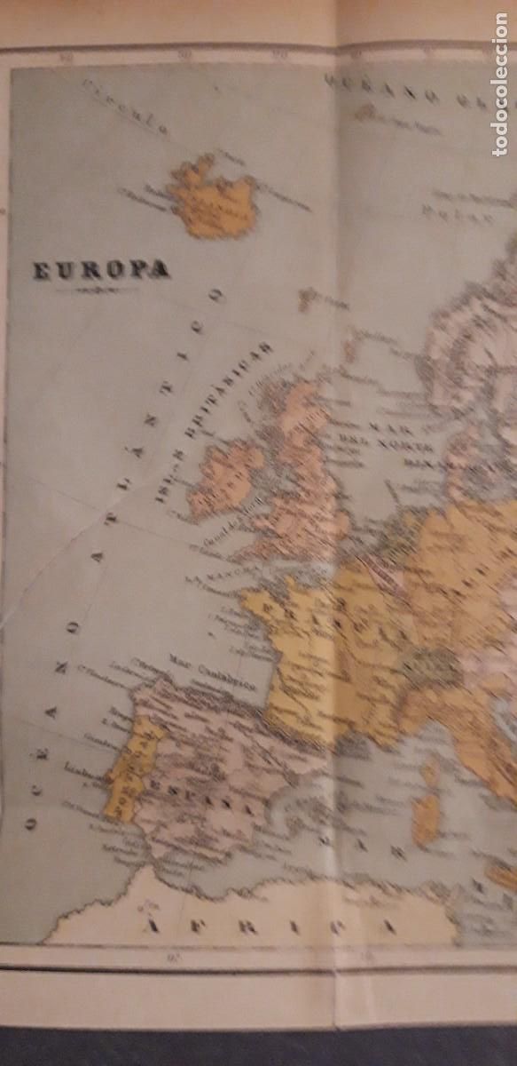 Zeitgen&ouml;ssische Karten: 1 MAPA DE ** EUROPA ** DE GEOGRAF&Iacute;A UNIVERSAL 1907