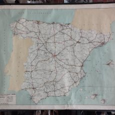 Mapas contemporáneos: MAPA DE TRAFICO EN ESPAÑA AÑO 1977 MINISTERIO OBRAS PUBLICAS Y URBANISMO