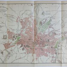 Mapas contemporáneos: 1913-1919 - ANTIGUO MAPA PLANO CIUDAD DE GRANADA CON NOMENCLATOR CALLES Y EDIFICIOS - 75 X 58 CM.