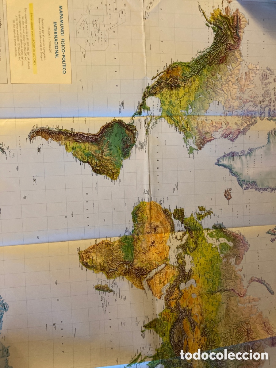 Mapas contempor&aacute;neos: Mapa f&iacute;sico pol&iacute;tico circulo de lectores - Foto 1