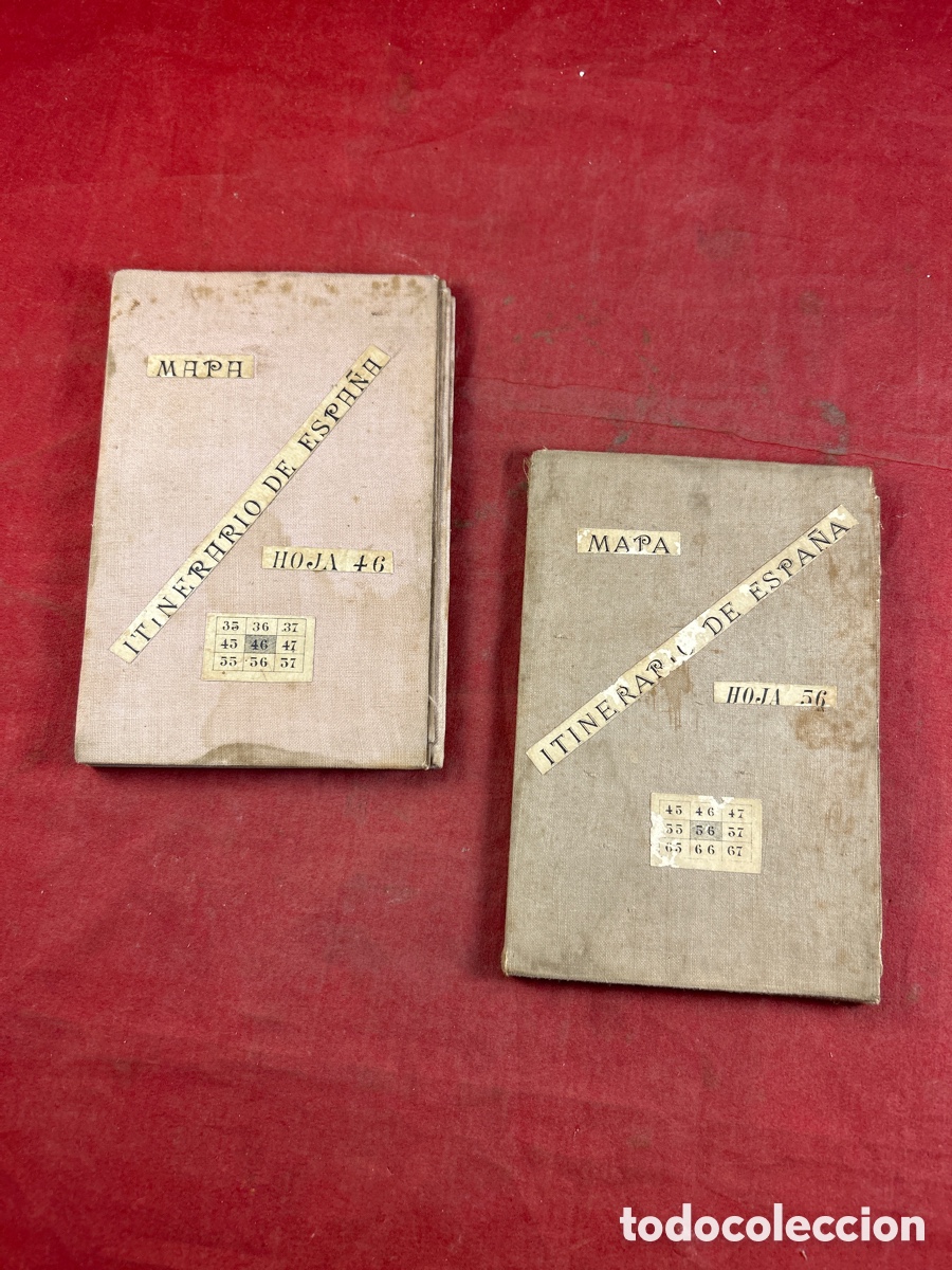 Zeitgen&ouml;ssische Karten: ITINERARIO DE ESPA&Ntilde;A HOJA 46 y 56