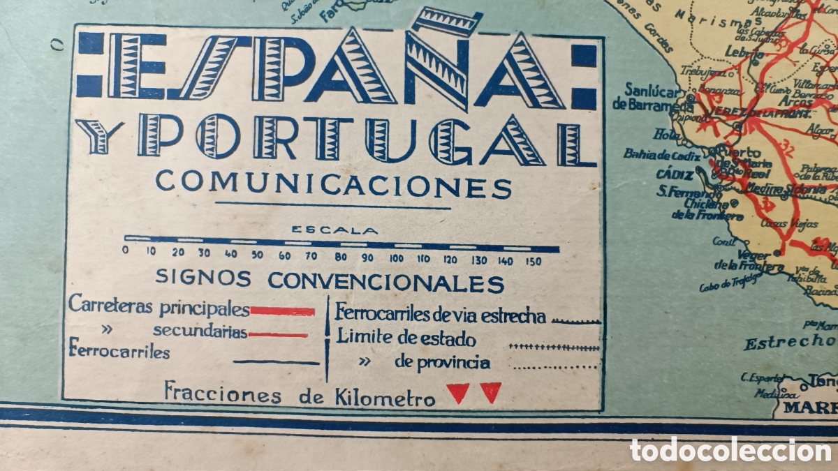 Mapas contempor&aacute;neos: MAPA ESPA&Ntilde;A Y PORTUGAL COMUNICACIONES - Foto 4