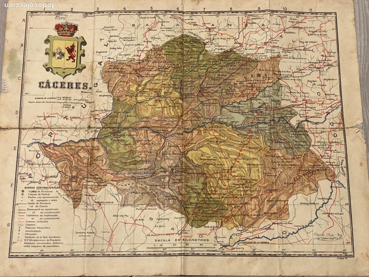 Mapas contempor&aacute;neos: ANTIGUO MAPA CACERES BENITO CHIAS - Foto 1