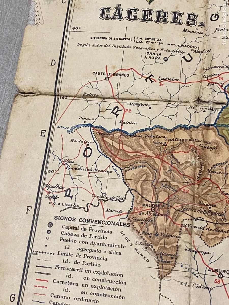 Mapas contempor&aacute;neos: ANTIGUO MAPA CACERES BENITO CHIAS - Foto 3