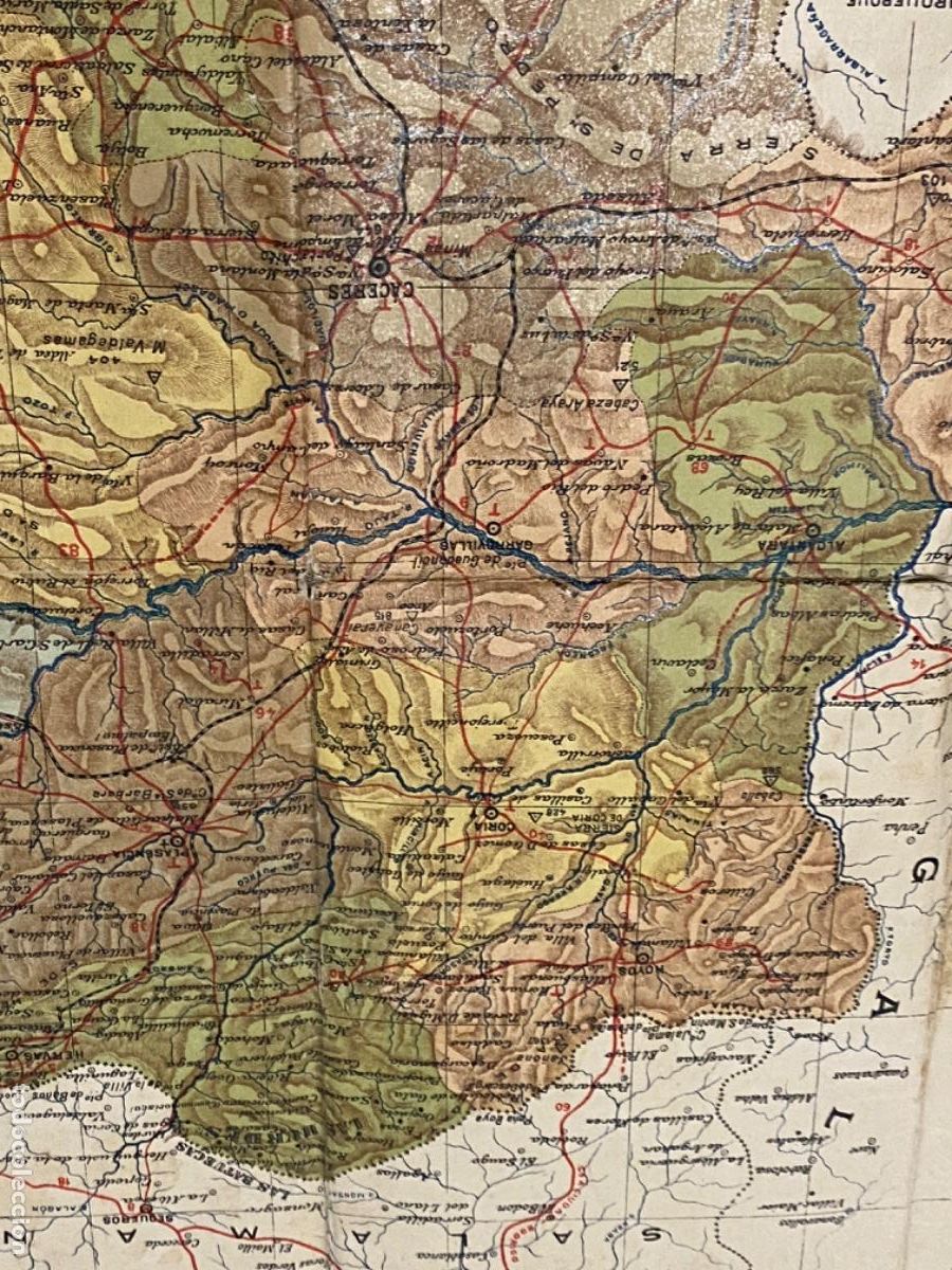 Mapas contempor&aacute;neos: ANTIGUO MAPA CACERES BENITO CHIAS - Foto 4