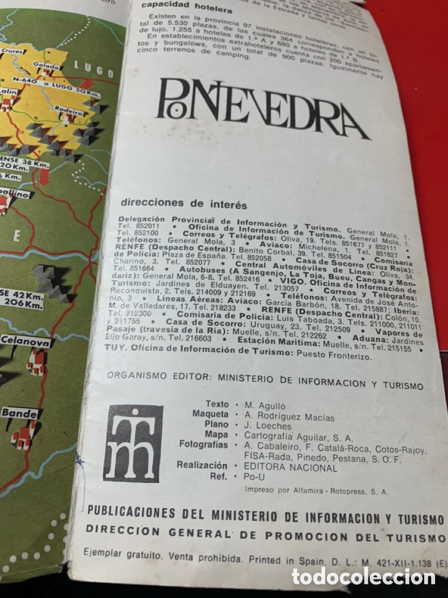 Mapas contempor&aacute;neos: Antiguo mapa Pontevedra - Foto 2