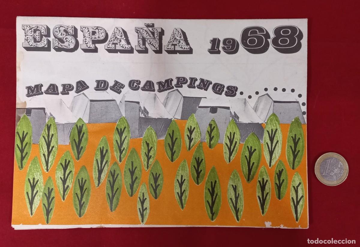 Mapas contempor&aacute;neos: MAPA DE CAMPINGS DE ESPA&Ntilde;A A&Ntilde;O 1968 - Foto 1