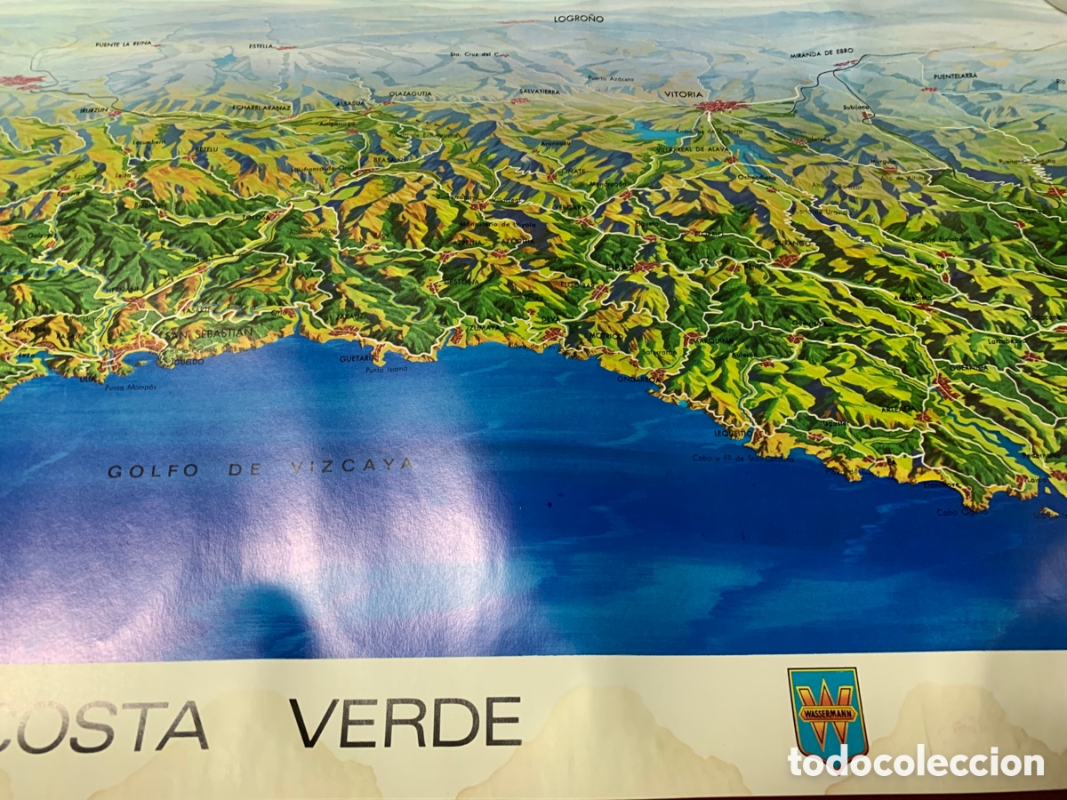 Mapas contempor&aacute;neos: Antiguo mapa de la Costa Verde - Foto 6