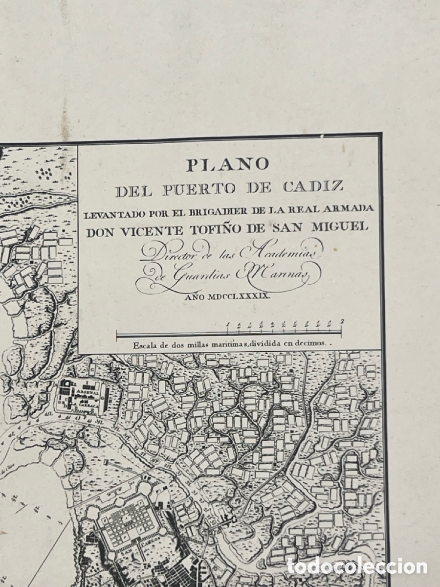 Mapas contempor&aacute;neos: L&aacute;mina de Plano Antiguo - Foto 3