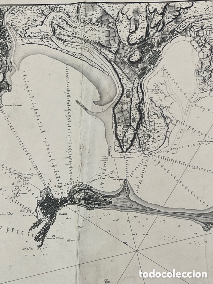 Mapas contempor&aacute;neos: L&aacute;mina de Plano Antiguo - Foto 5