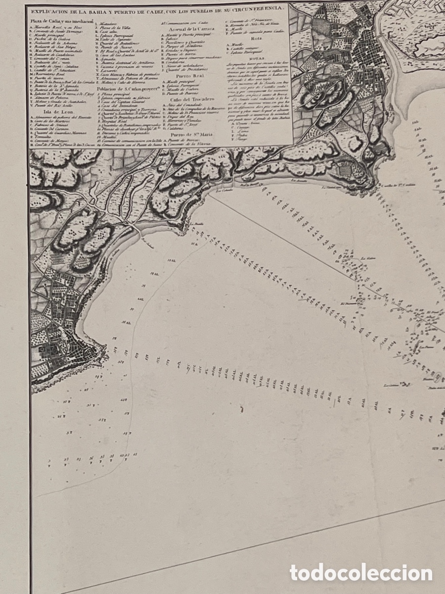 Mapas contempor&aacute;neos: L&aacute;mina de Plano Antiguo - Foto 6