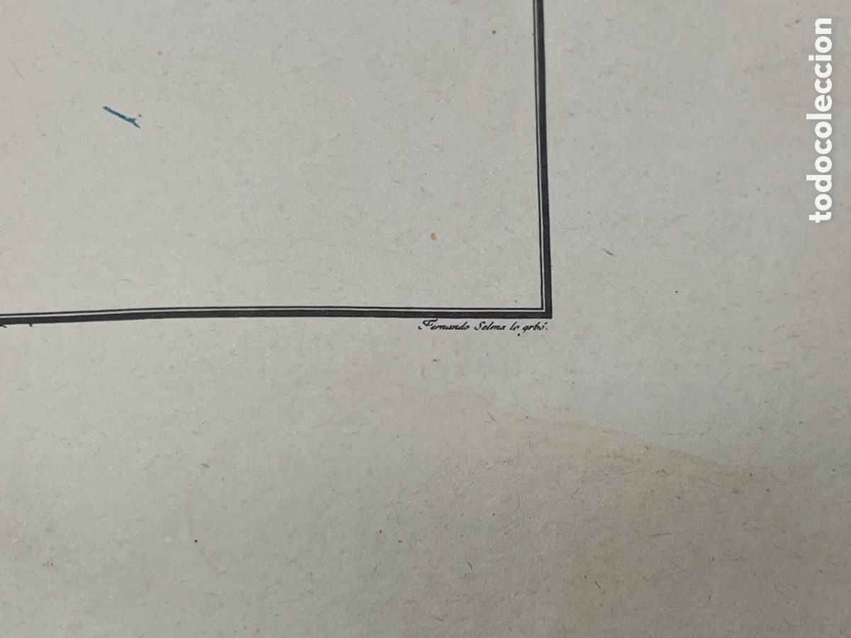 Mapas contempor&aacute;neos: L&aacute;mina de Plano Antiguo - Foto 8