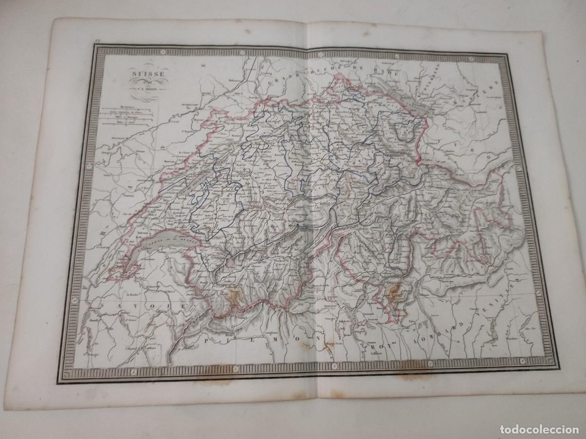 Mapas contempor&aacute;neos: Mapa Suisse. C.V.Monin - Foto 1