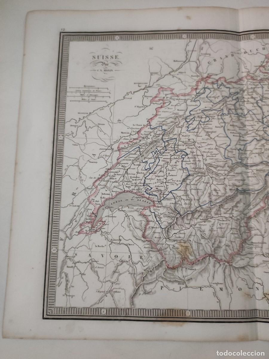 Mapas contempor&aacute;neos: Mapa Suisse. C.V.Monin - Foto 2