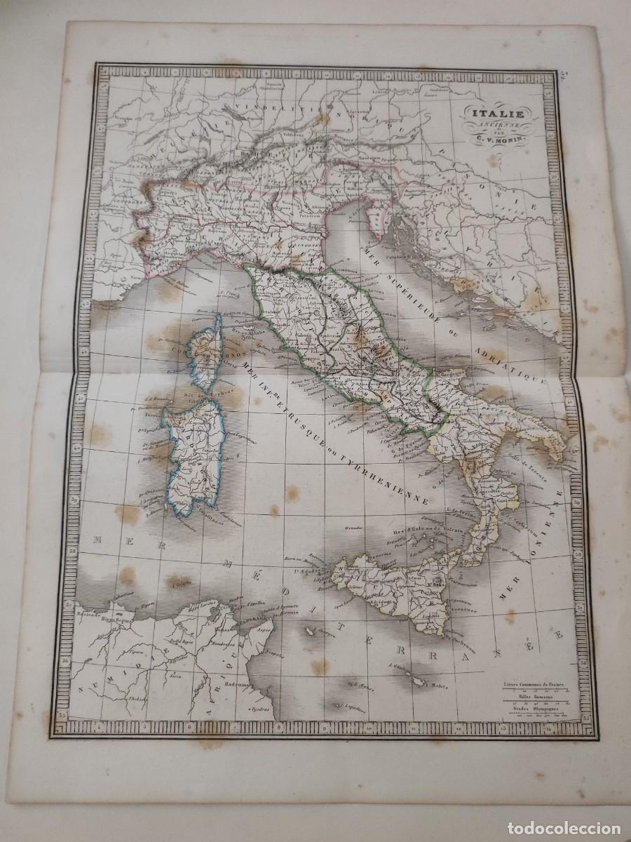 Mapas contempor&aacute;neos: Mapa Italie ancienne. C.V.Monin - Foto 1