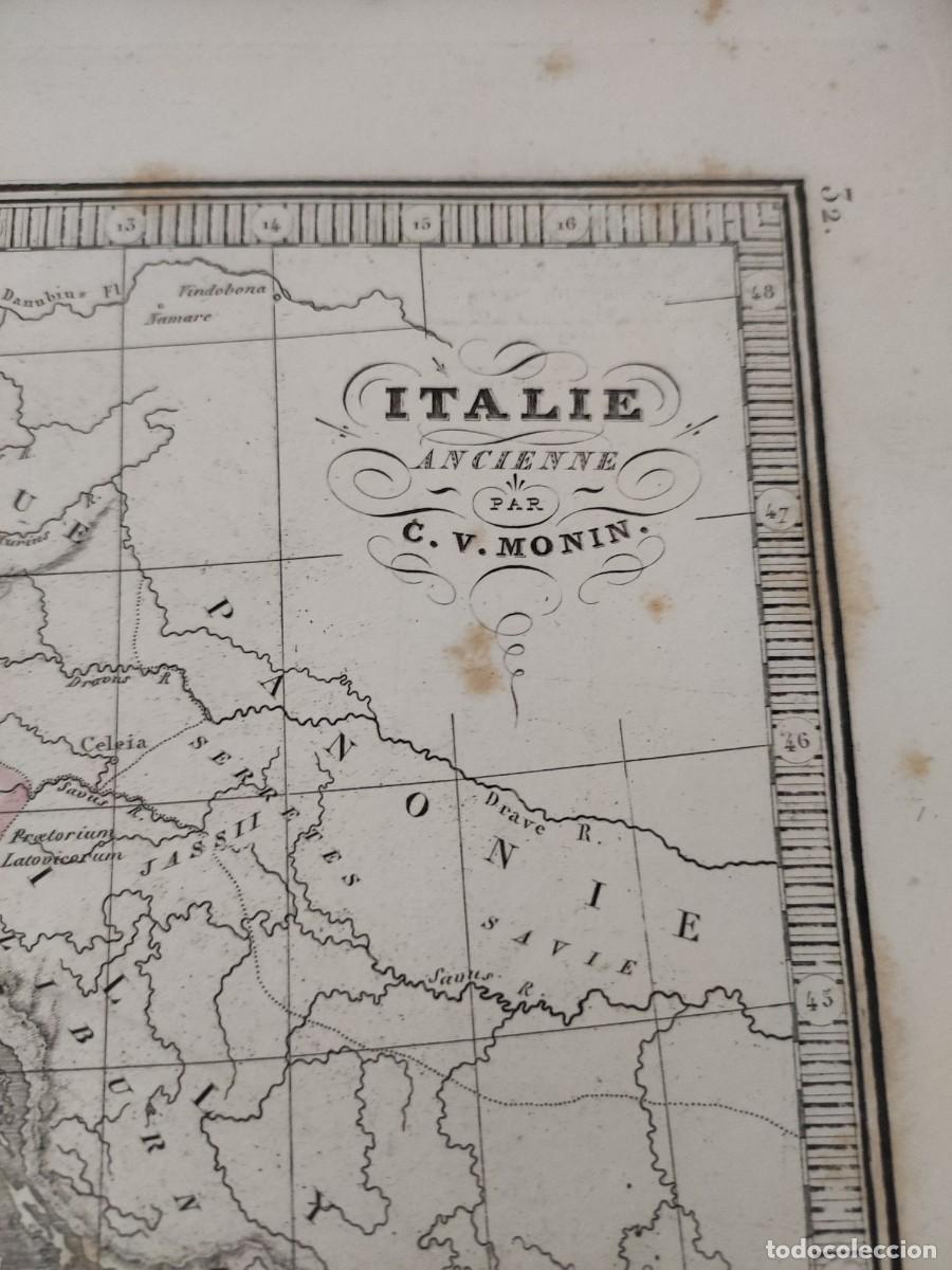 Mapas contempor&aacute;neos: Mapa Italie ancienne. C.V.Monin - Foto 4