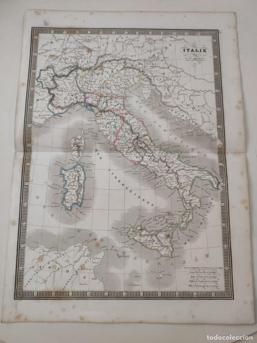 Mapas contempor&aacute;neos: Mapa Italie. C.V.Monin - Foto 1