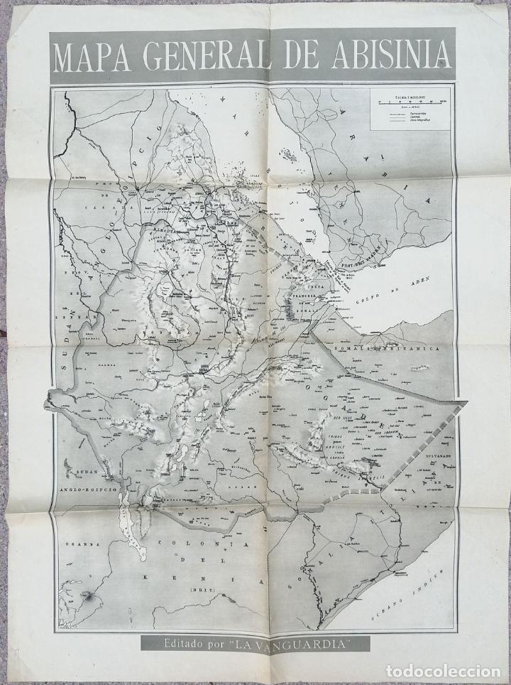 Mapas contempor&aacute;neos: MAPA DE ABISINIA - LA VANGUARDIA - (66X48) - Foto 1