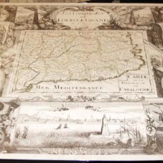 Mapas contemporáneos: (P1) 1694 MAPA DE CATALUÑA - GERARD JOLLAIN - EDICION FACSIMIL NUMERADA