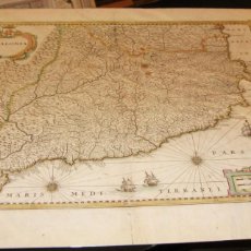 Mapas contemporáneos: (P1) 1638 MAPA DE CATALUÑA - JANSSONIUS Y HONDIUS - EDICION FACSIMIL NUMERADA