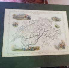 Mapas contemporáneos: PRECIOSO MAPA DE SUIZA. J & F TALLIS. LONDRES, 1850. SWITZERLAND. 35,5 X 43 CMS
