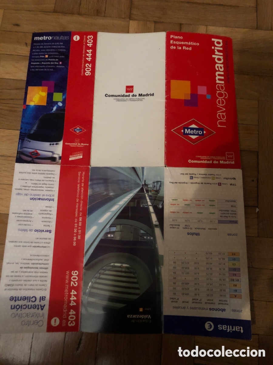 Mapas contempor&aacute;neos: Mapa plano metro Madrid. 2003 - Foto 3