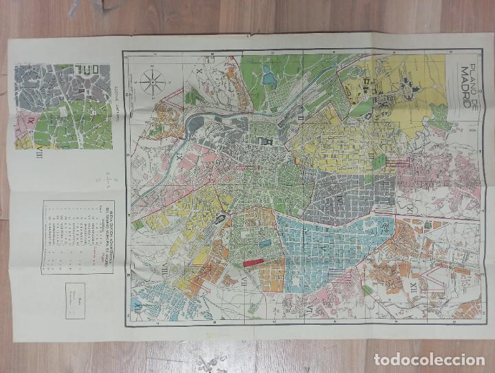 Mapas contempor&aacute;neos: MAPA DE MADRID --85X 54 - Foto 1