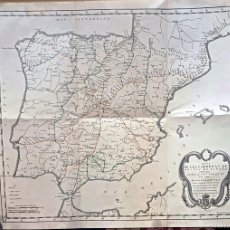 Mapas contemporáneos: 1760. FACSIMIL DEL MAPA DE - LAS CARRERAS DE POSTAS DE ESPAÑA -. CARPETILLA. NUEVO. 51 X 44 CM