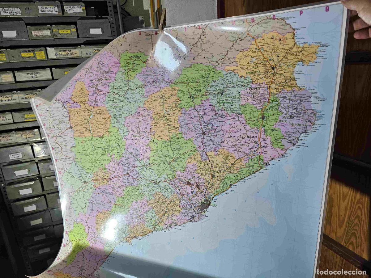 Mapas contempor&aacute;neos: MAPA COMARCAL DE CATALUNYA PLASTIFICAT - Foto 1