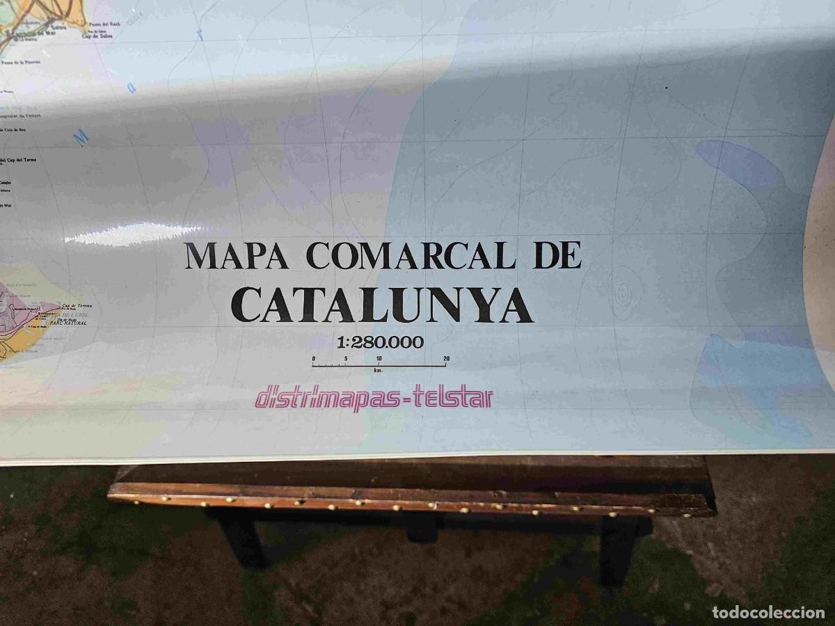 Mapas contempor&aacute;neos: MAPA COMARCAL DE CATALUNYA PLASTIFICAT - Foto 2