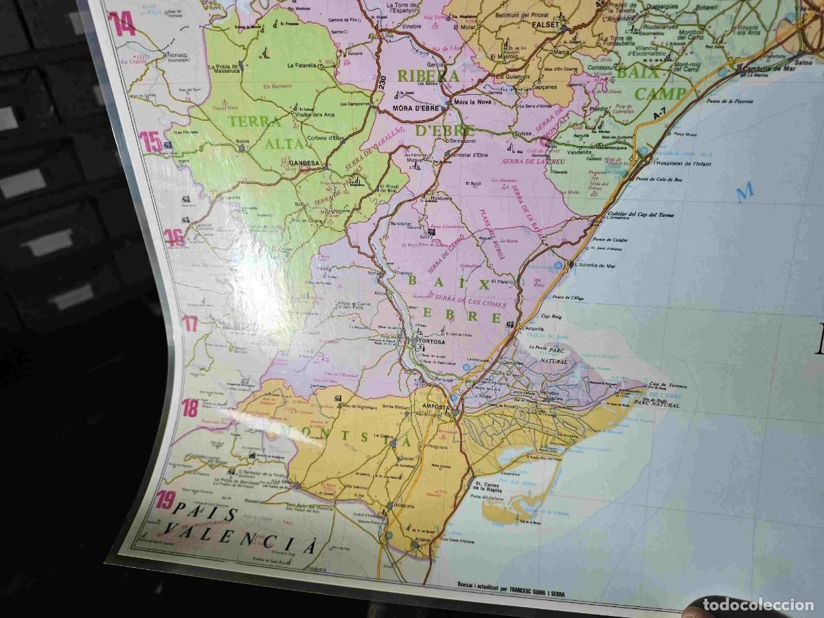 Mapas contempor&aacute;neos: MAPA COMARCAL DE CATALUNYA PLASTIFICAT - Foto 5