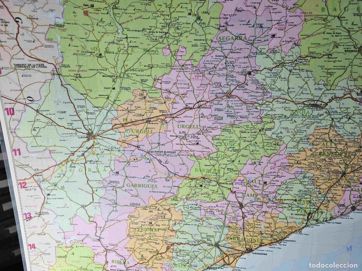 Mapas contempor&aacute;neos: MAPA COMARCAL DE CATALUNYA PLASTIFICAT - Foto 6