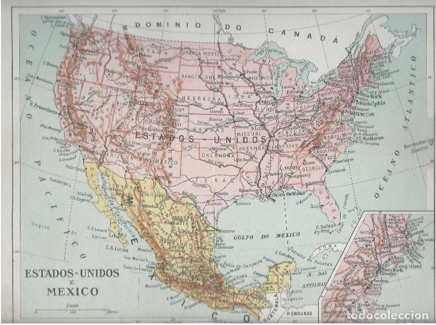 Mappa de los Estados Unidos de Mejico