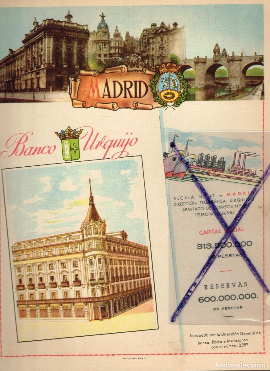 Mapas contempor&aacute;neos: 40/50&acute;s. ca. LAMINA T&Iacute;PICO MADRID CON PUBLICIDAD LOCAL Y MAPA DE TODA LA PROVINCIA EN REVERSO