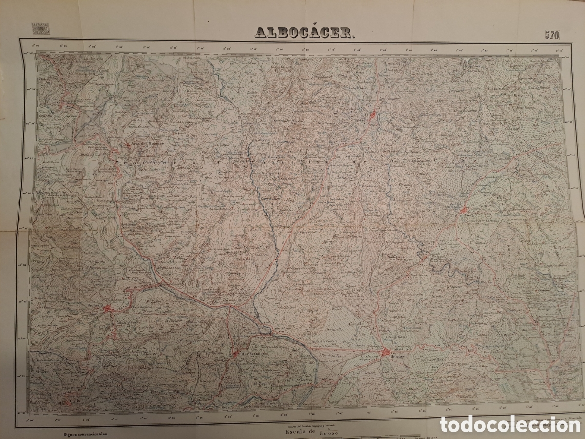 Mapas contempor&aacute;neos: Mapa militar de Alboc&agrave;sser - Foto 1