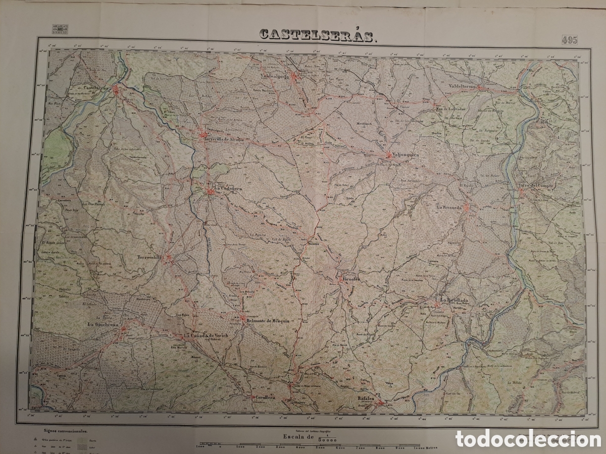 Mapas contempor&aacute;neos: Mapa militar de Castellser&agrave;s - Foto 1