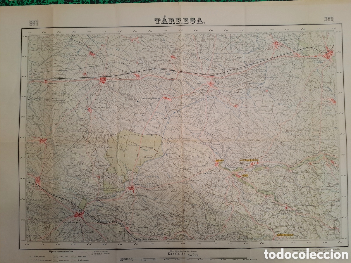 Mapas contempor&aacute;neos: Mapa militar de T&agrave;rrega - Foto 1